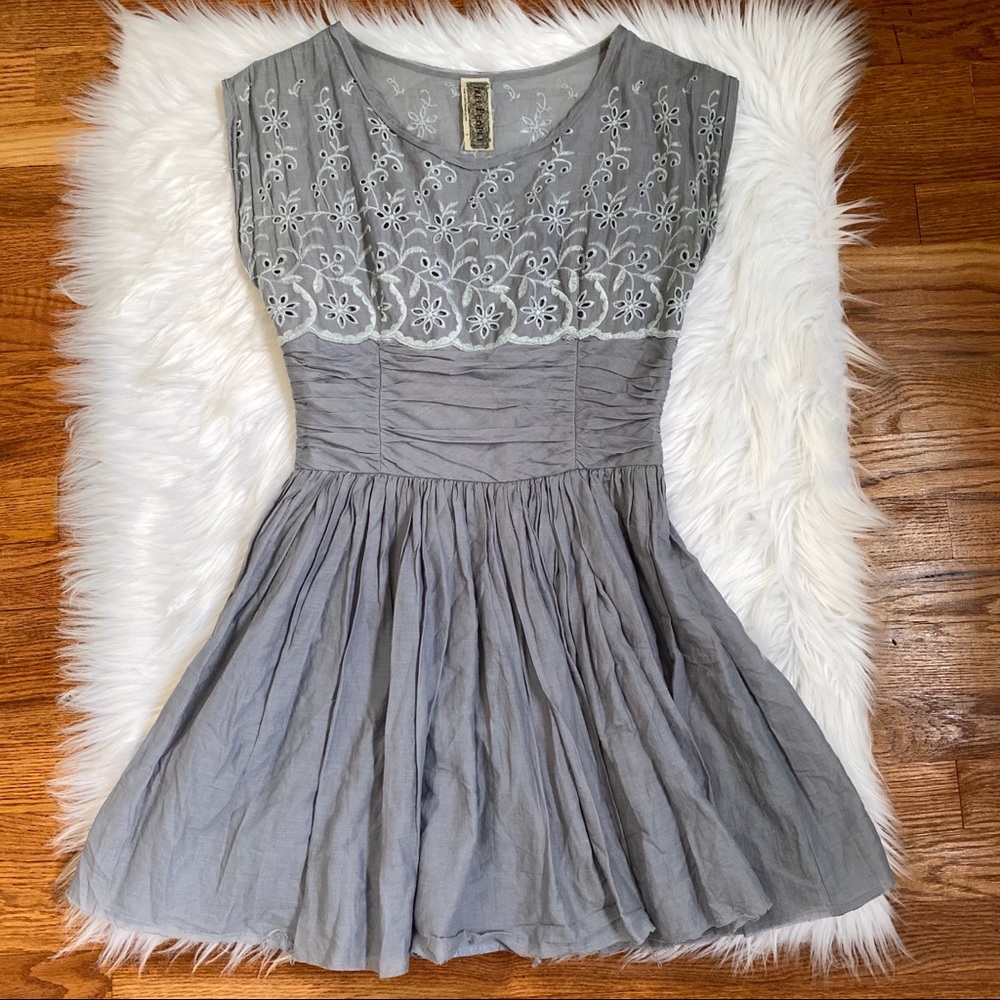 Free People Eyelet SkaterDress